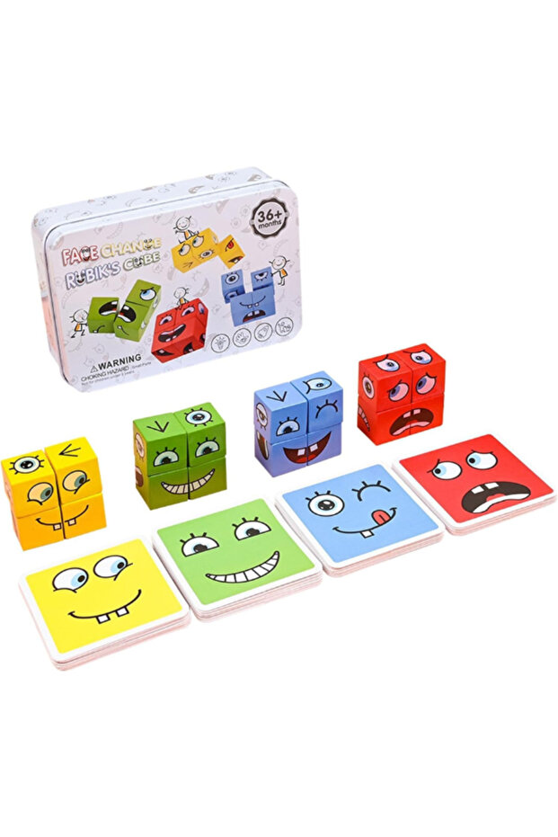 Magic Cube Funny Face Puzzle for Kids