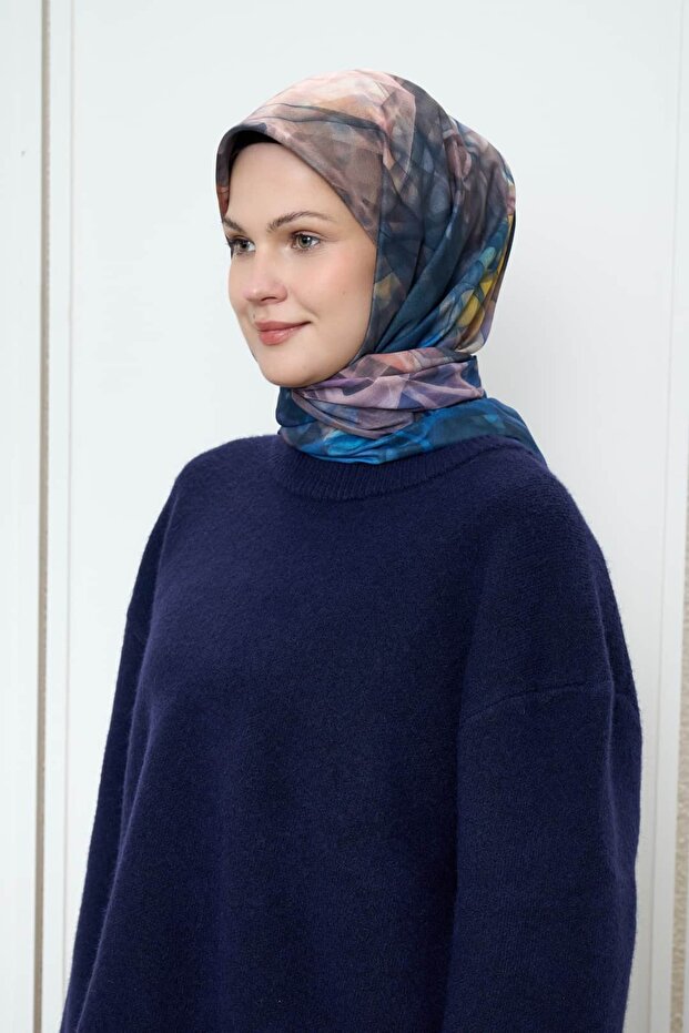 Eșarfă Lina cu model de cristal - 2