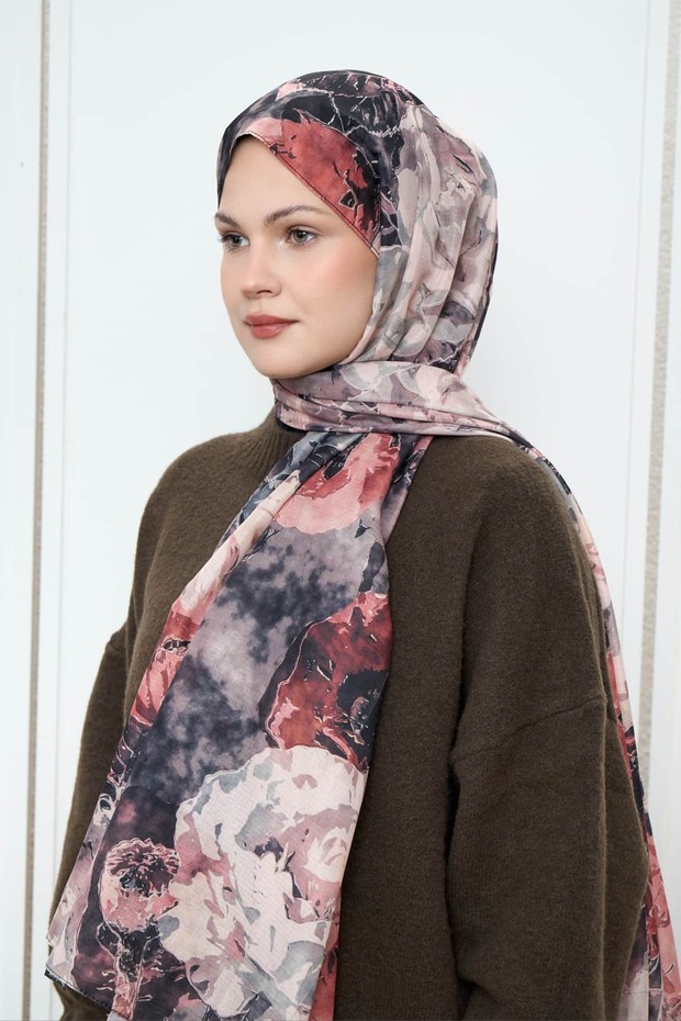 شال لينا بنمط باقة الزهور - 2