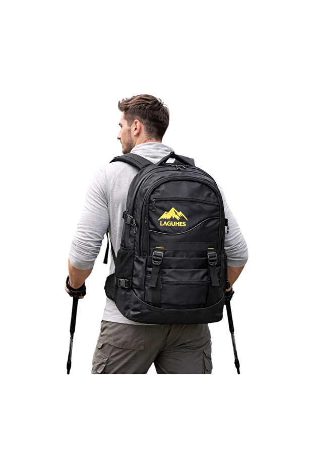 حقيبة ظهر سوداء للمتسلقين من الجنسين - 2