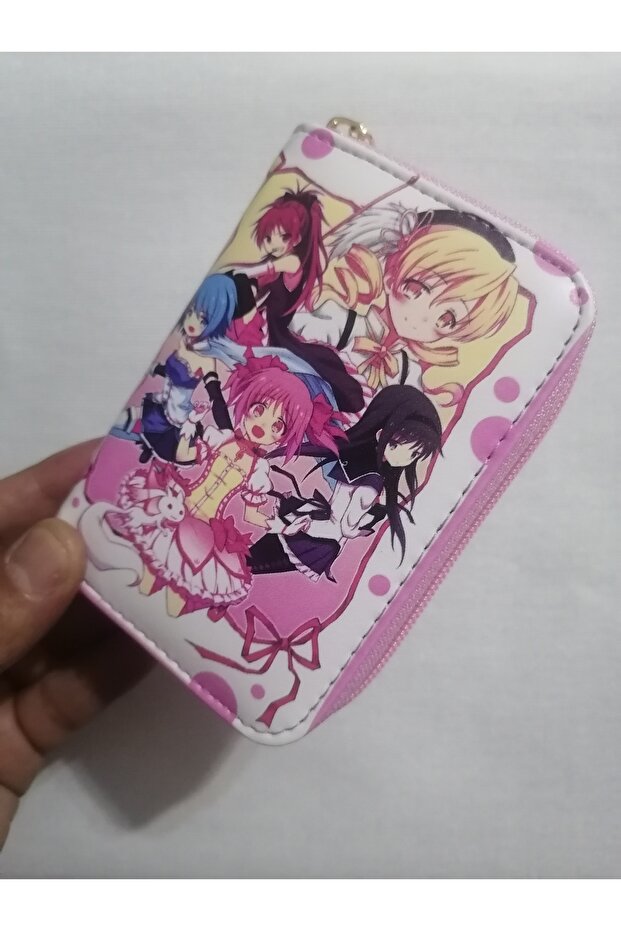 Owl Bag Madoka Magica Patterned Design Faux Leather Wallet