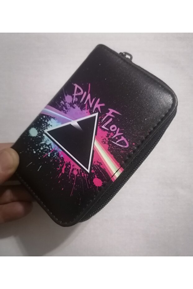 Owl Bag Pink Floyd Patterned Design Faux Leather Wallet