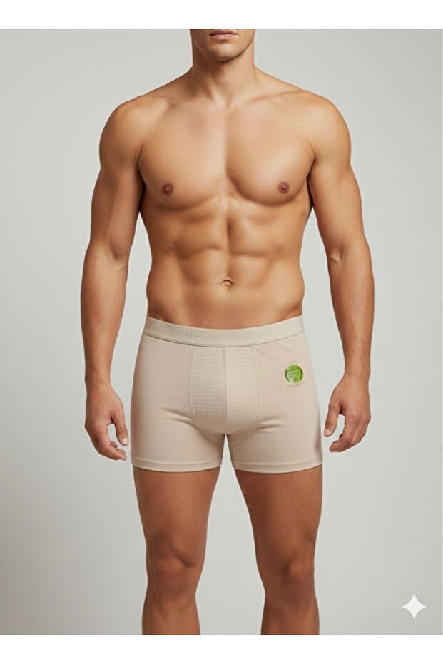 Men's 3-Piece Bamboo Breathable Special Texture Boxer