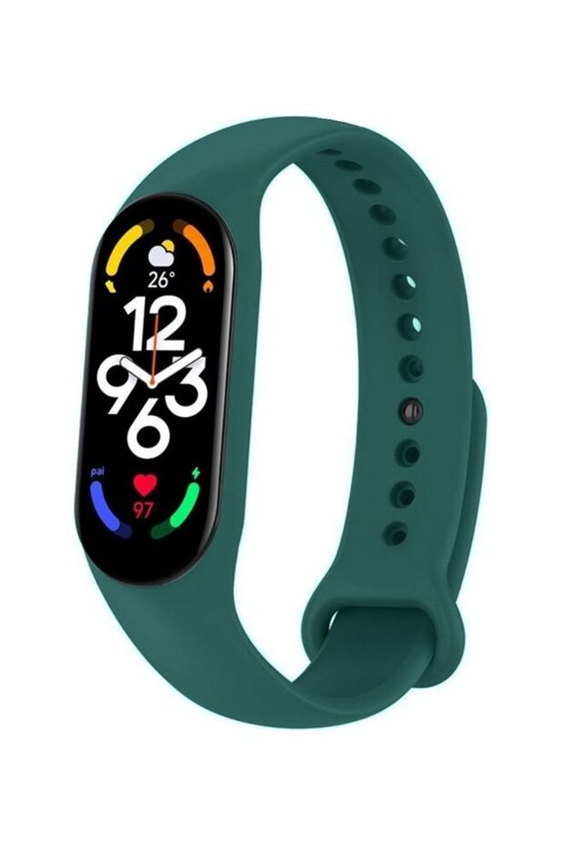 أساور معصم بديلة قابلة للتعديل مصنوعة من السيليكون الناعم لسوار Mi Band 3/4