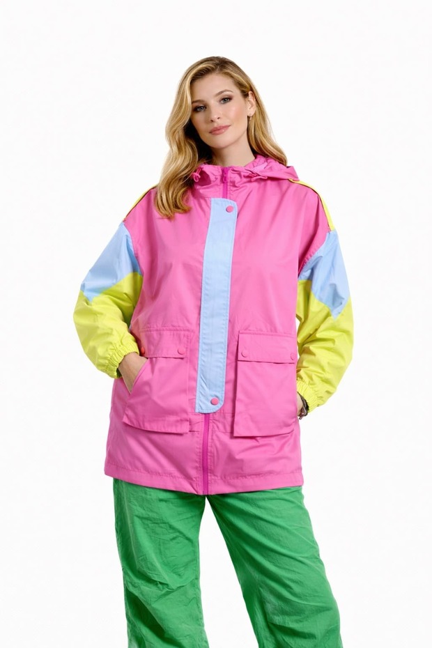 ARKA BASKILI RENKLI YAĞMURLUK - 2