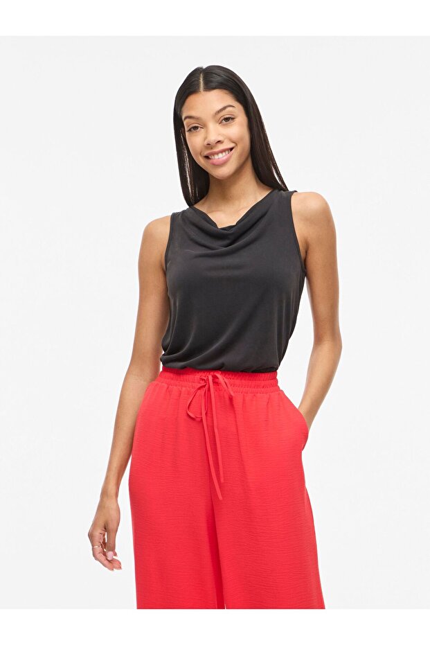 Top VIMODALA Wasserfall-Ausschnitt - 1