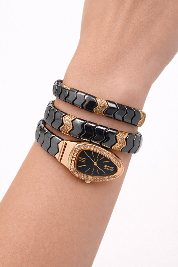 Snake Pattern Women's Watch