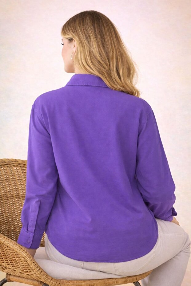 DENIM MIX TAŞLI GÖMLEK - 3