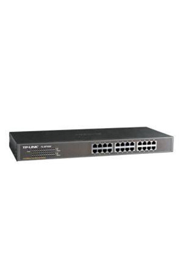 TP-LINK TL-SF1024D محول شبكة بـ 24 منفذًا قابل للتركيب على الرف، غير قابل للإدارة، بهيكل فولاذي