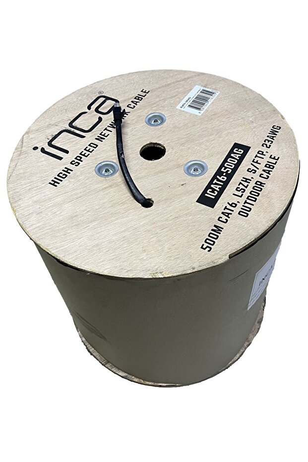 Icat6-500Ag 500m Cat6 S/Ftp Outdoor 23 Awg Black Cable