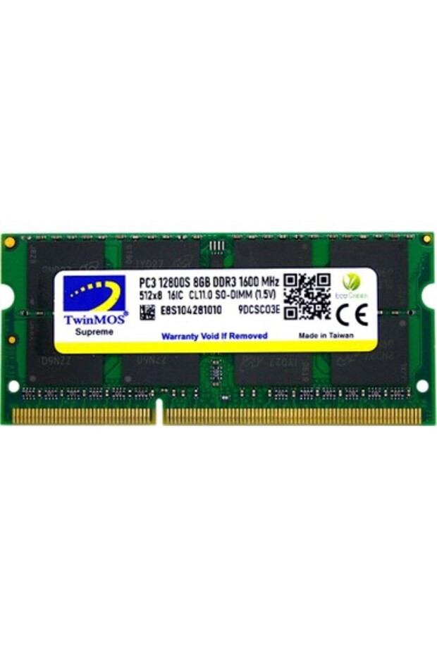 Twinmos mdd38gb1600n 8gb ddr3 1600mhz notebook memory