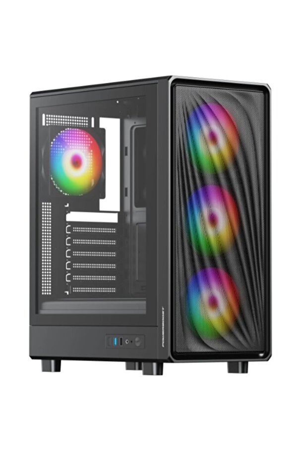 PB-A5065B 600W 80+ هيكل كمبيوتر متوسط الحجم من نوع ATX بلوحة شبكية سوداء بتصنيف 80+ برونزي