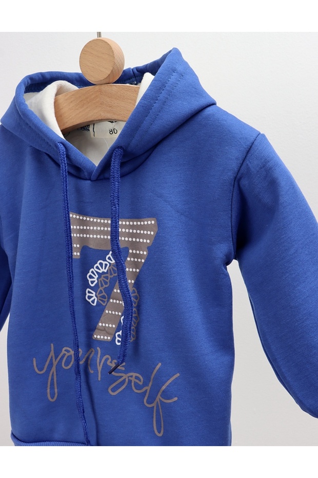 Hanorac albastru baietei 7 - 2