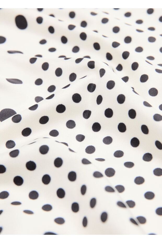 Saten puantiyeli fular - 1