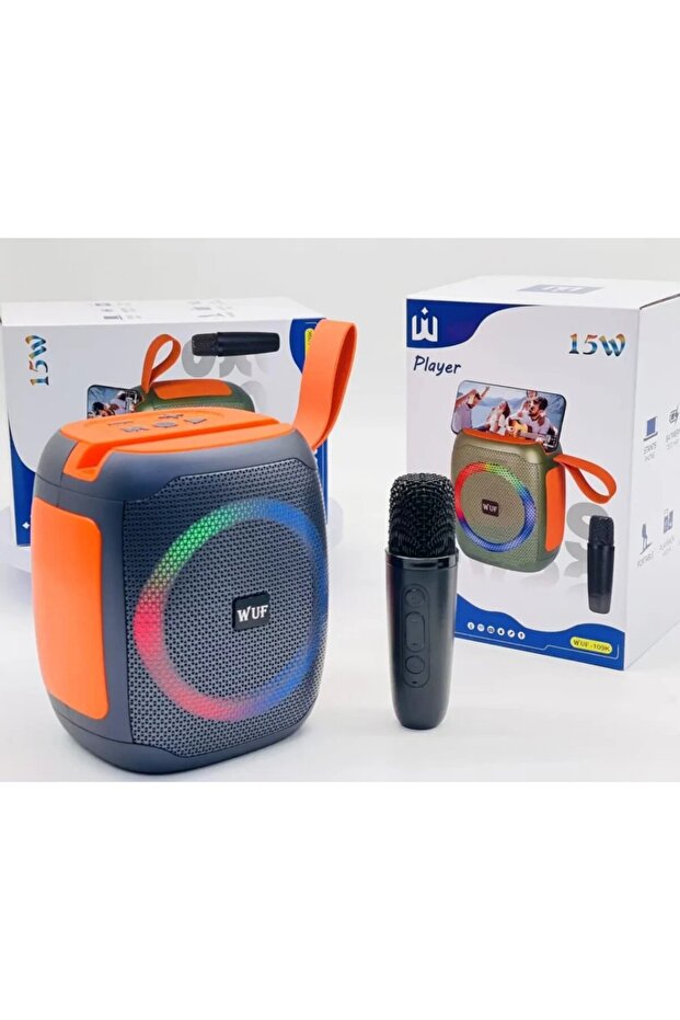 مكبر صوت بلوتوث WUF-109K مع ميكروفون - 3