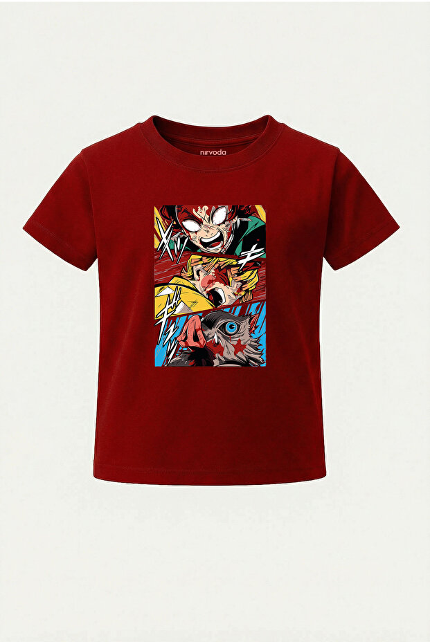 Children's T-Shirt Demon Slayer Tanjiro Zenitsu Printed Kids Tshirt