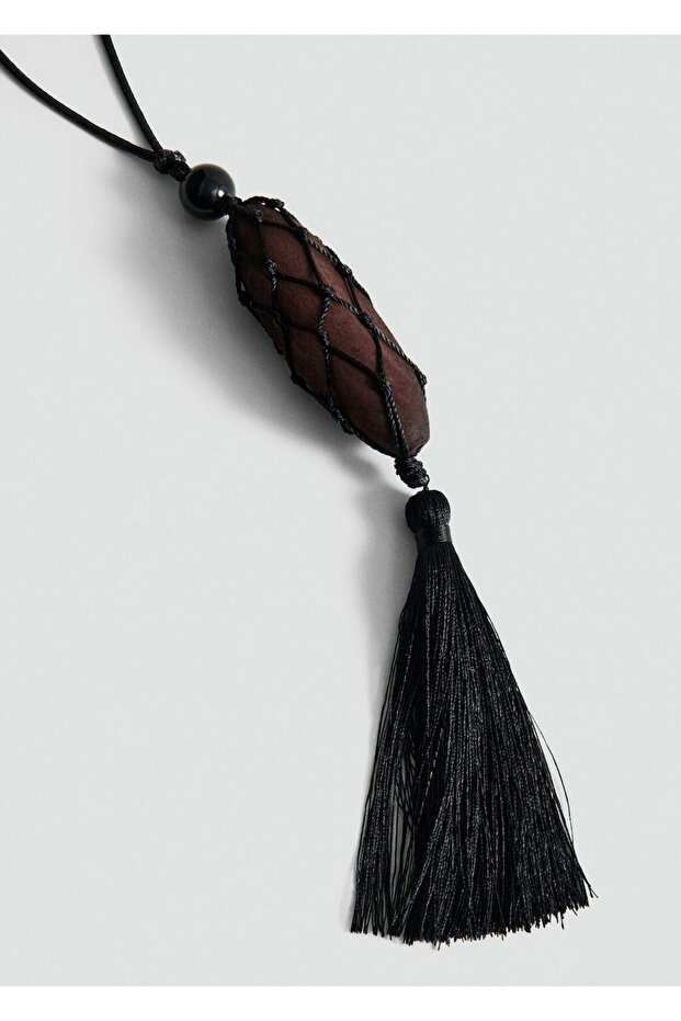 Püsküllü boncuklu kolye - 3