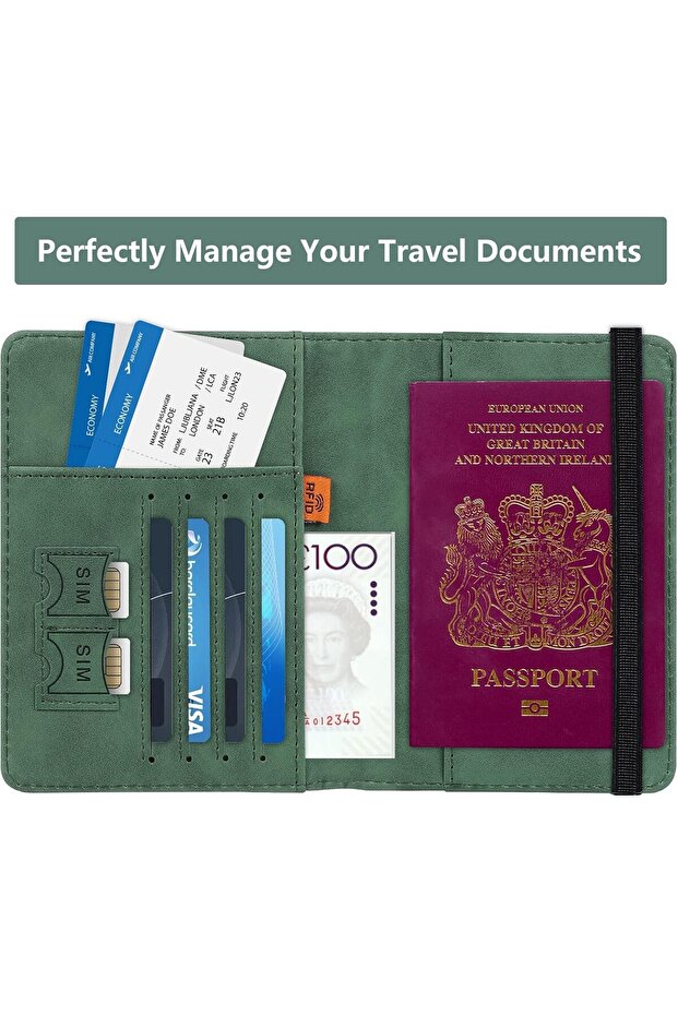 حامل جواز سفر مزود بتقنية حجب الترددات اللاسلكية - 4