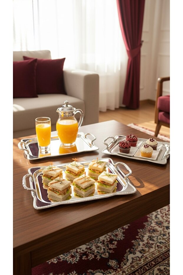 Multi-purpose serving tray set - 5