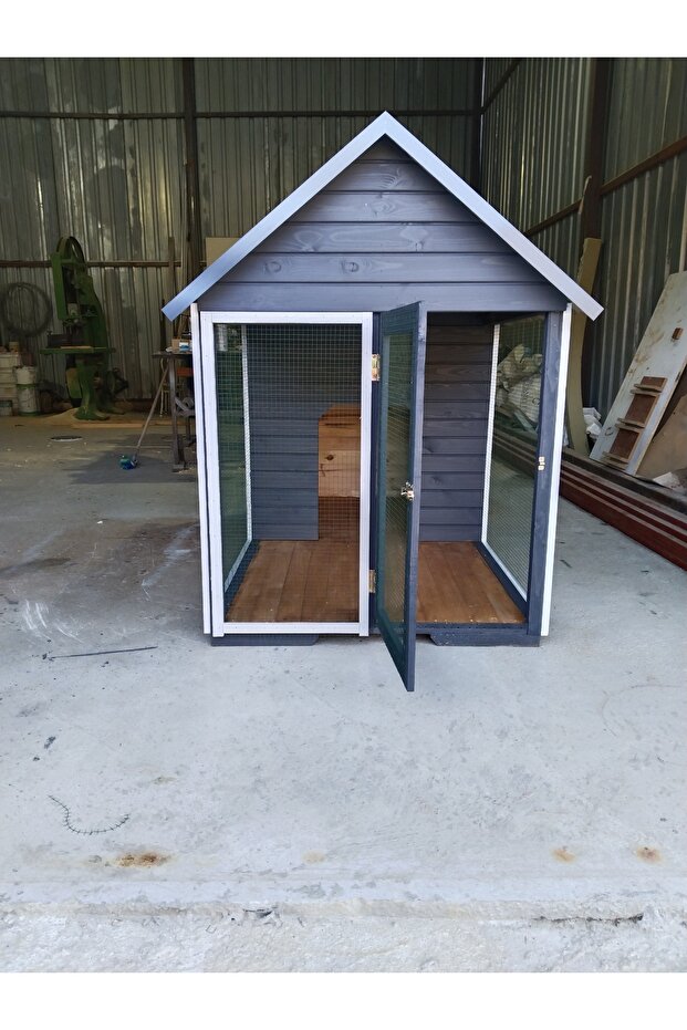 Ahşap köpek kulübesi 🐕 - 2