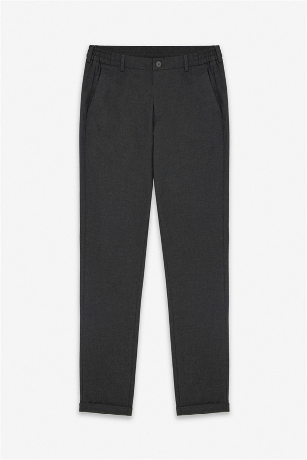 Siyah Slim Jogger Pantolon - 1