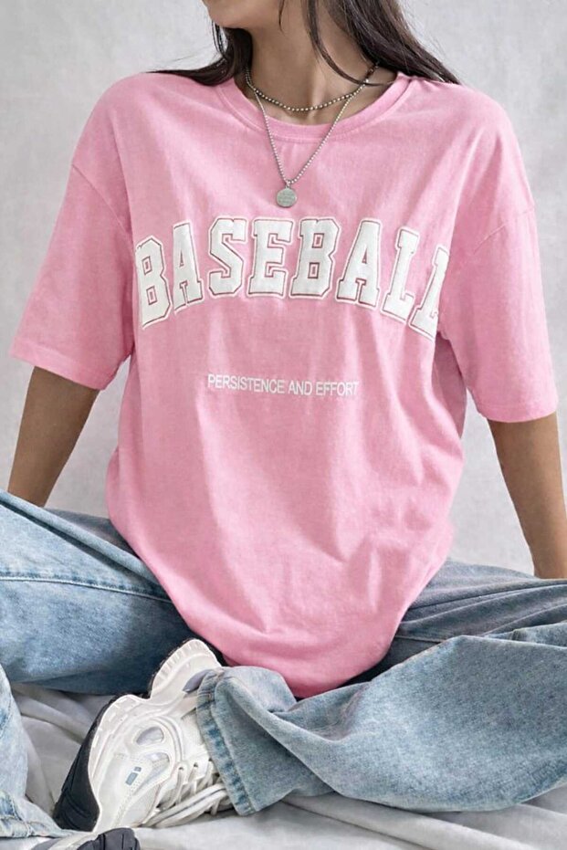 Baseball Pink Unisex T-Shirt