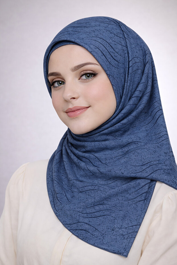 وشاح إنبا ميو جاز (جاز) منقوش 100x100 سم