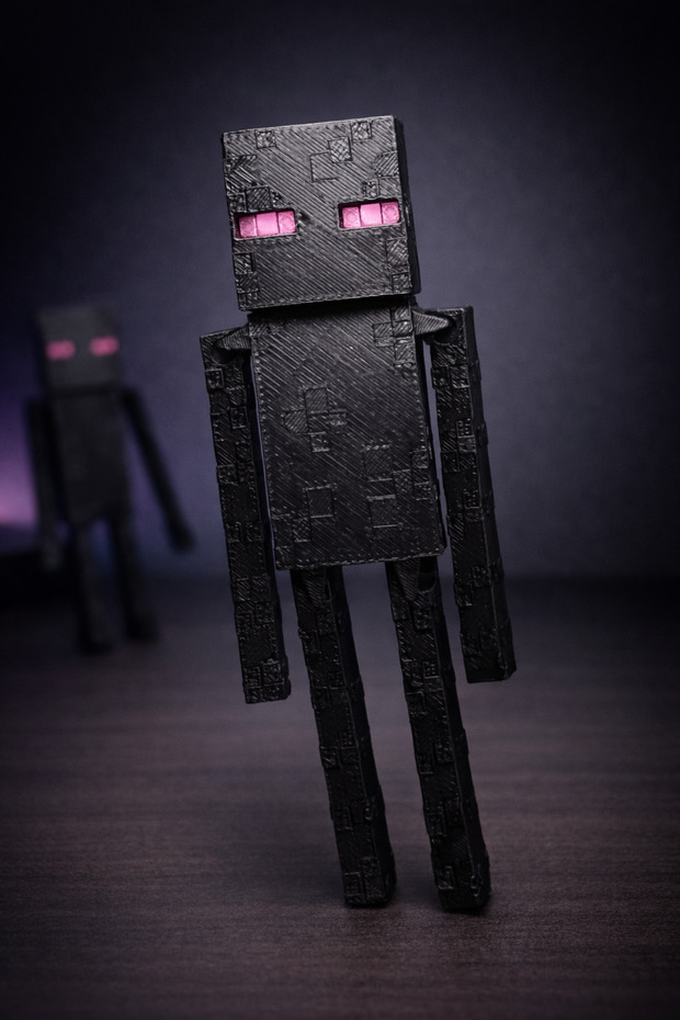 Minecraft Enderman Figürü- Hareketli- 10 cm