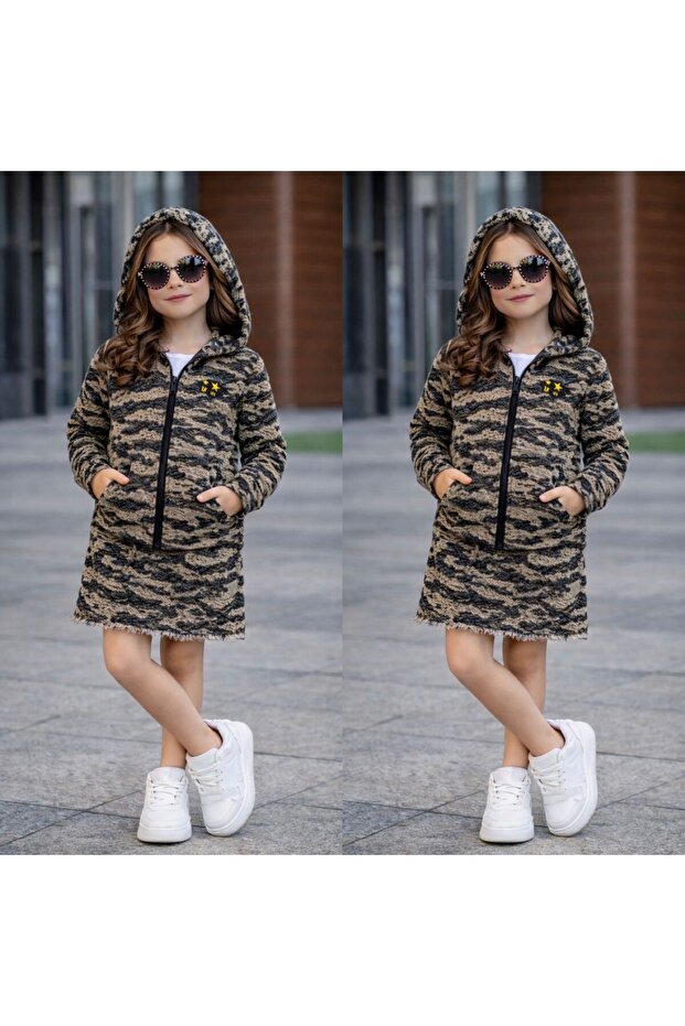 Camouflage Girls Skirt Suit 7/14 Years - 31662