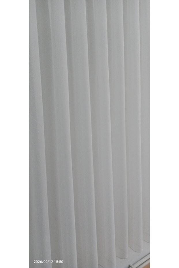 Linen Rain Diamond Patterned Tulle Curtain
