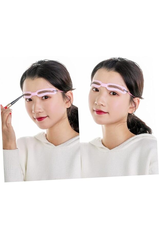 Adjustable Eyebrow Stencil Set of 4 |   Elastic Band Eyebrow Guide |   4 Models Reusable