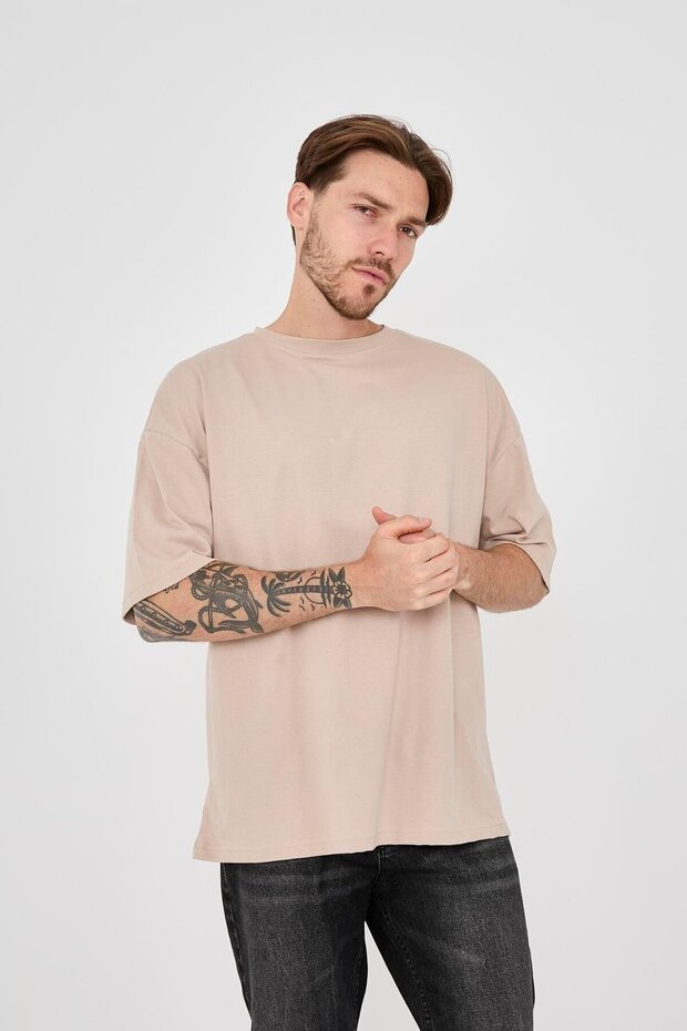 Basic Stone Oversize T-Shirt - 1