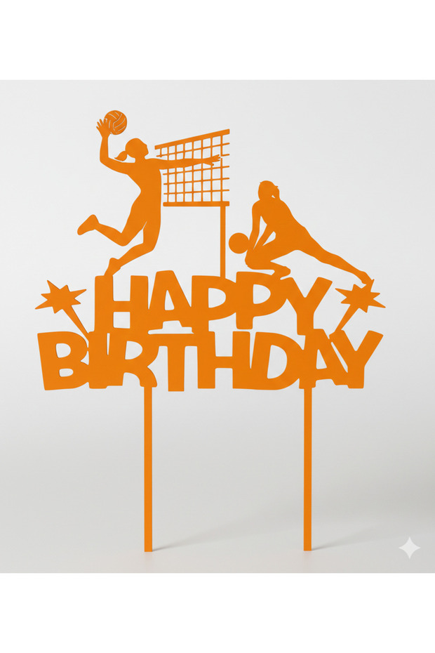 Volleyball Themed Birthday Cake Decoration for Girls