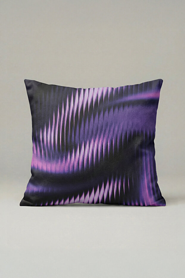 Purple Light Effect Abstract Patterned Cushion Cover 038 – Modern Decorative Pillowcase 45X45 cm