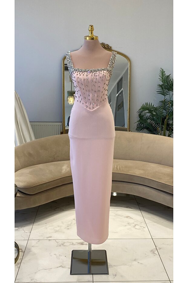 MİDİ ABİYE ELBİSE - 6