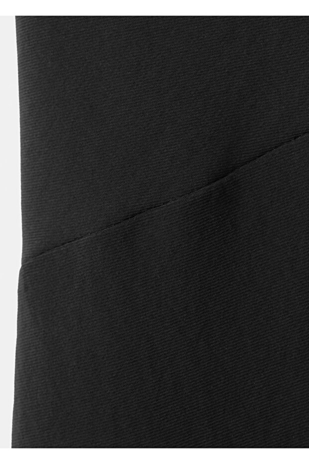 Sırtı açık midi elbise - 5