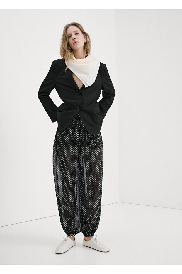 Polka dot balloon pants - 2