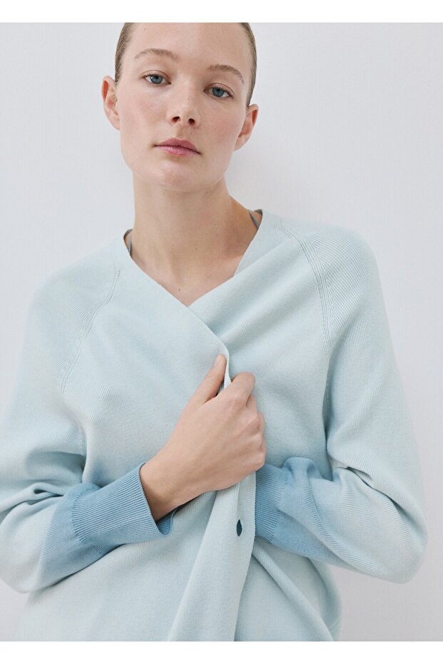 %100 pamuklu degrade ceket - 8