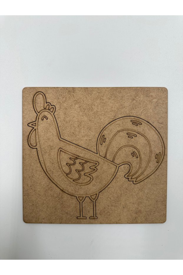 10 Pieces of Wooden Rooster for Painting School Event Activity Art 15 cm