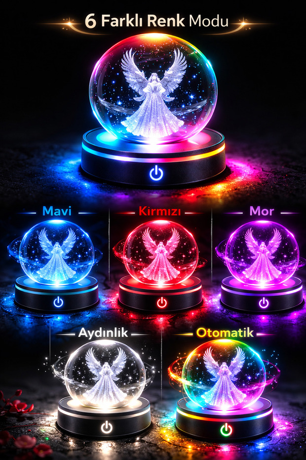 KRİSTAL KÜRE GECE LAMBASI - 3