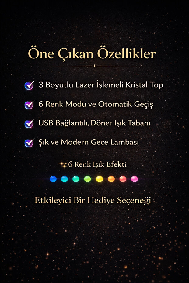 KRİSTAL KÜRE GECE LAMBASI - 4