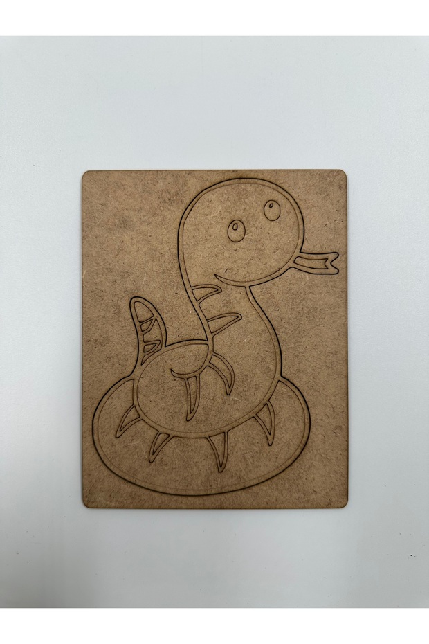 10 Pieces Snake Wooden Painting School Event Activity Art 15 cm