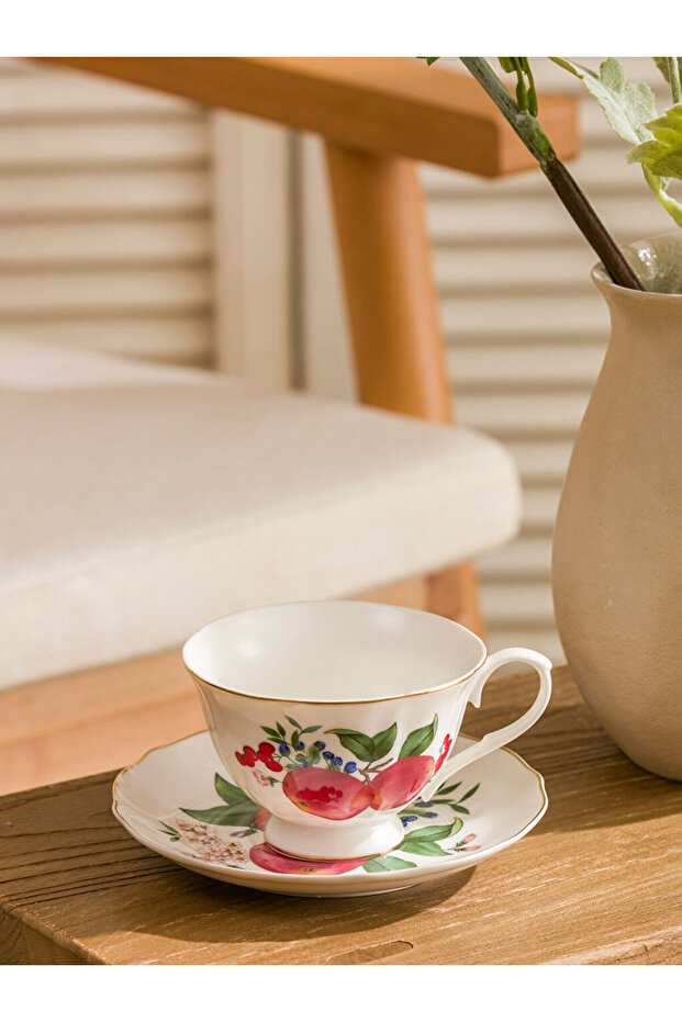 Printed Single Porcelain Coffee Cup 220 ml for Style Enthusiasts from Uzg Store