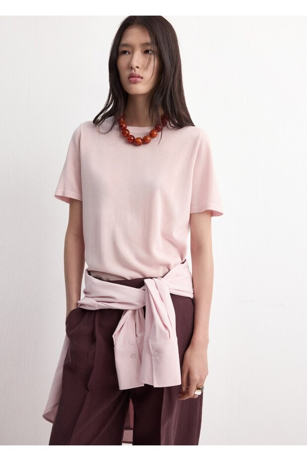 Kısa kollu triko tişört - 7