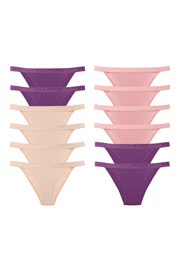 Women's 12-Pack Cotton Regular Waist Slip Panties