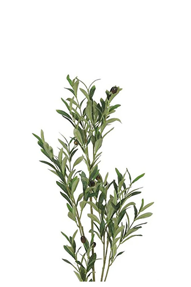 شجرة صناعية محاكة للزيتون الطببيعي بمركن بلاستيكي بارتفاع 85 سم - 3