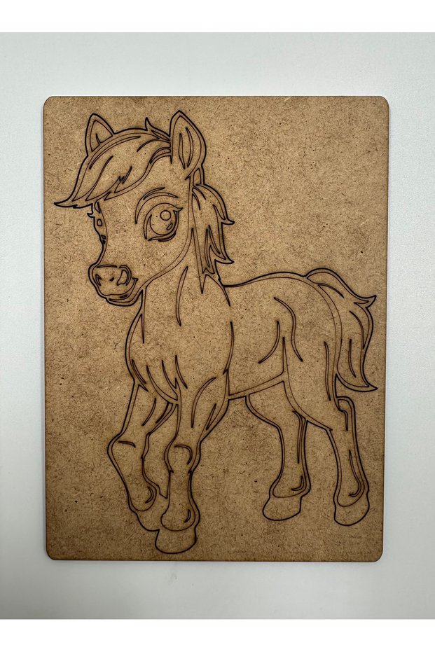 10 Pieces Horse Wooden Painting School Event Activity Art 15 cm