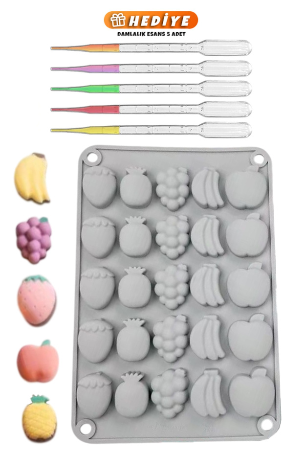 Epoxy Fruit Jelly Mold Fruit Haribo Mold - with Dropper Essence Gift