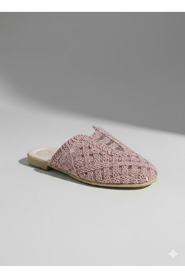 Rose Lace House Slippers