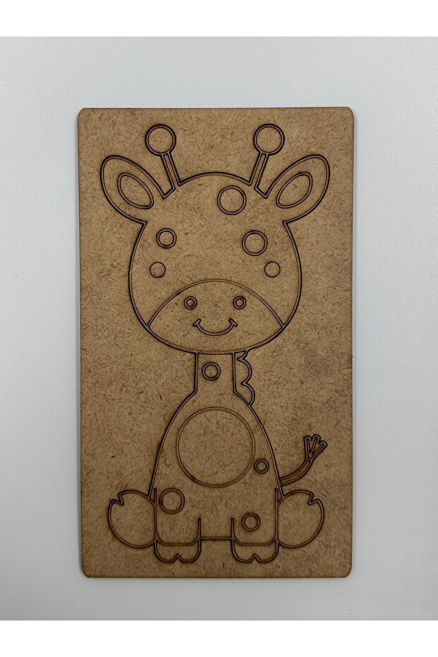 10 Pieces Giraffe Wooden Painting School Event Activity Art 15 cm